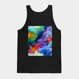 Abstract Cotton Candy Clouds Tank Top